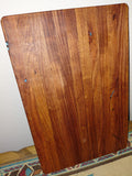 Edge Grain Mesquite Cutting Board – Turquoise Inlay & Routed Handles