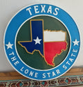 Texas Lone Star State Wood Plaque